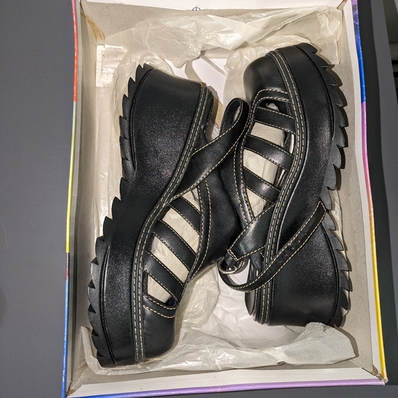 Vintage LEI Sendra Paris Platforms Never Worn - Picture 9 of 10